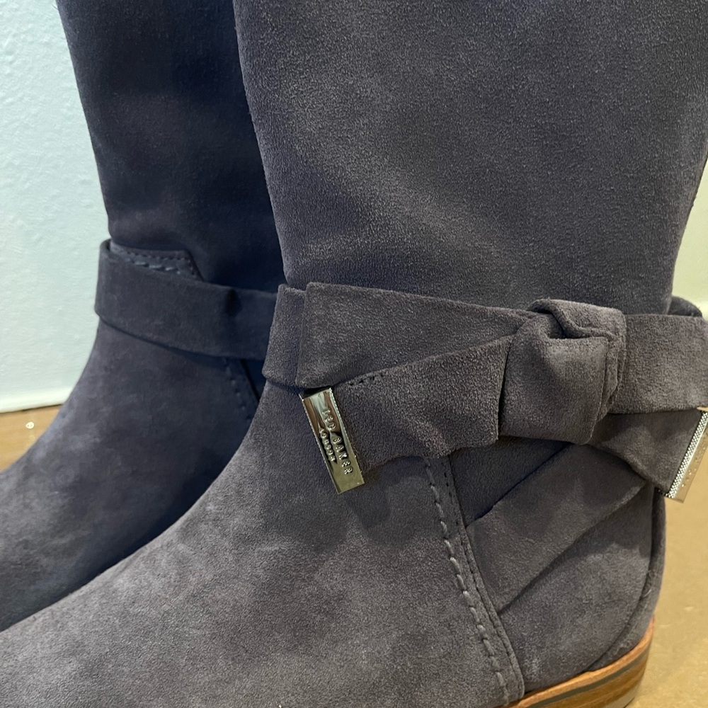 NEW!! Ted Baker Alrami Grey Suede Boots Size 36.5 - Picture 5 of 6